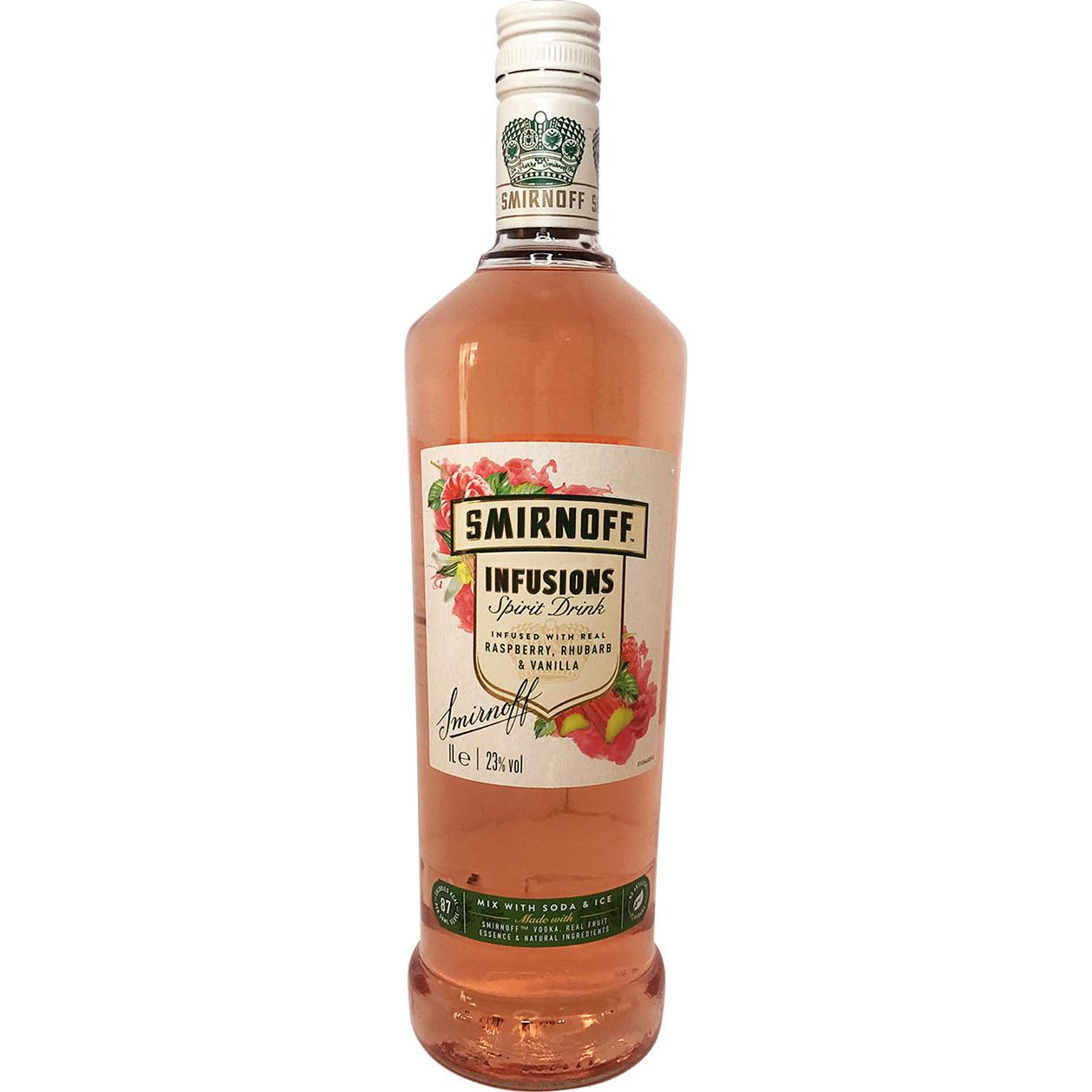 SMIRNOFF INFUSIONS RASPBERRY 1L